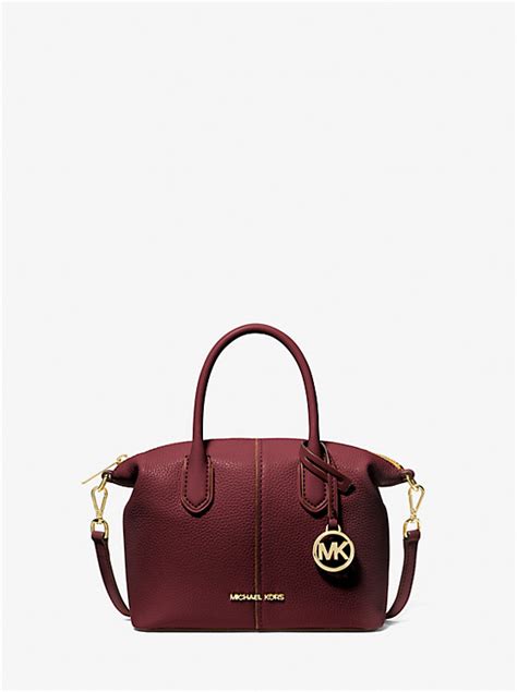 michael kors pebbled satchel|Hyde Small Pebbled Leather Satchel .